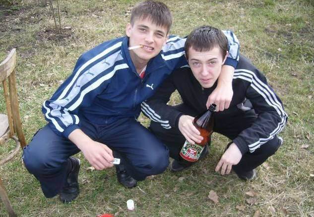Dmitry's friends enjoy sports (Most Russians are so active that they rarely wear anything other than track suits) and beer.