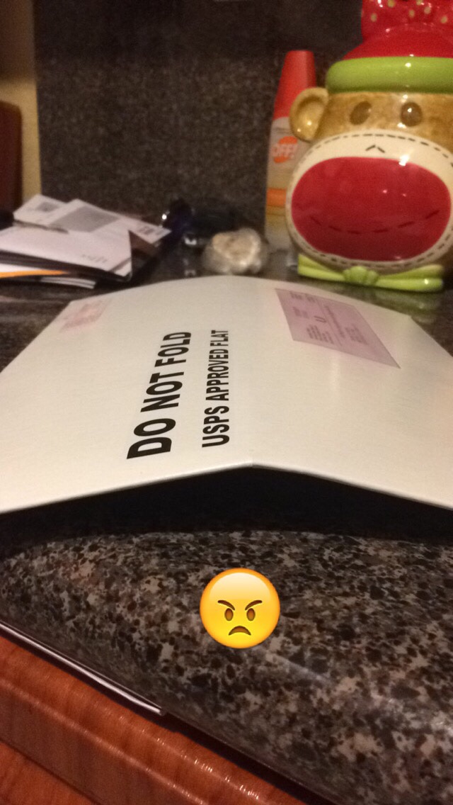 countertop - Do Not Fold Usps Approved Flat