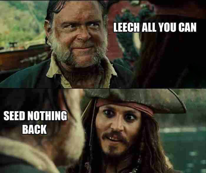 pirates of the caribbean quotes - Leech All You Can Seed Nothing Back