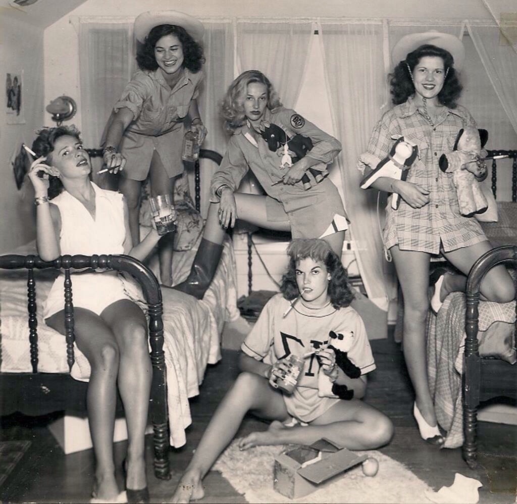 Sorority sisters at the University of Texas in 1944.