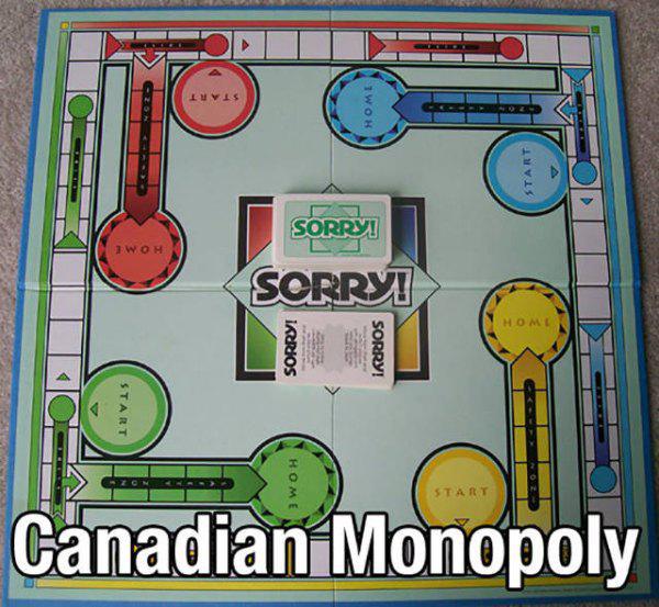 make a sorry board game - Sorryi Sorry! Home Sorry! Sorry! Tart Canadian Monopoly