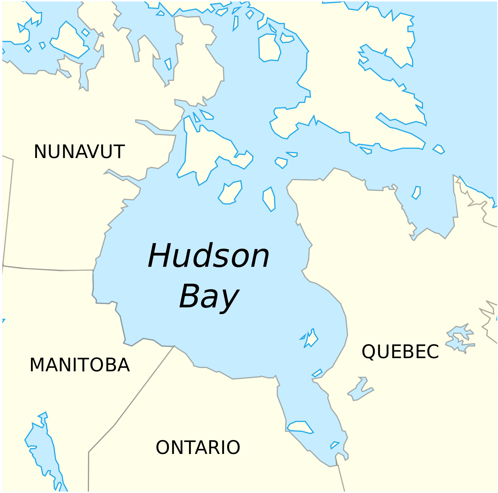 The Hudson Bay region of Canada has been found to have less gravity than the rest of the Earth.