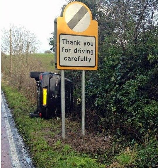 random pic most ironic - Thank you for driving carefully