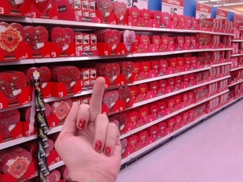 You hate Valentine's Day.