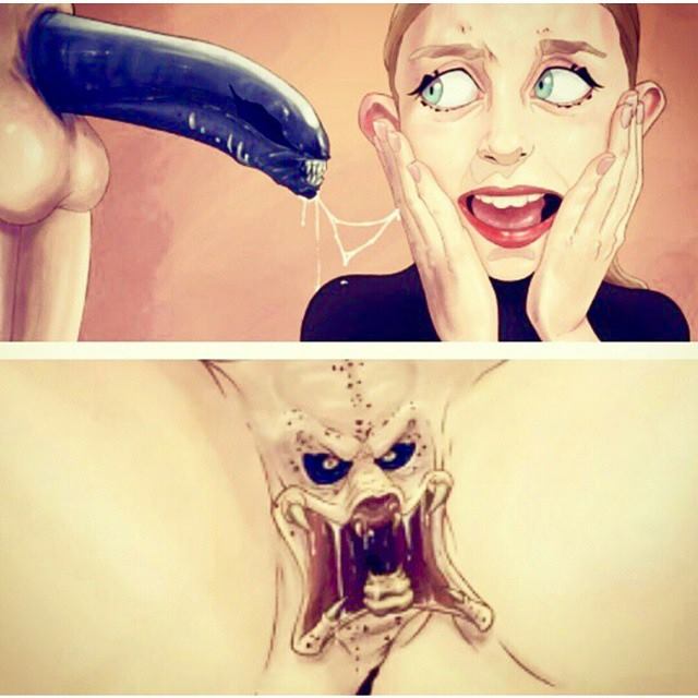 alien penis predator vagina