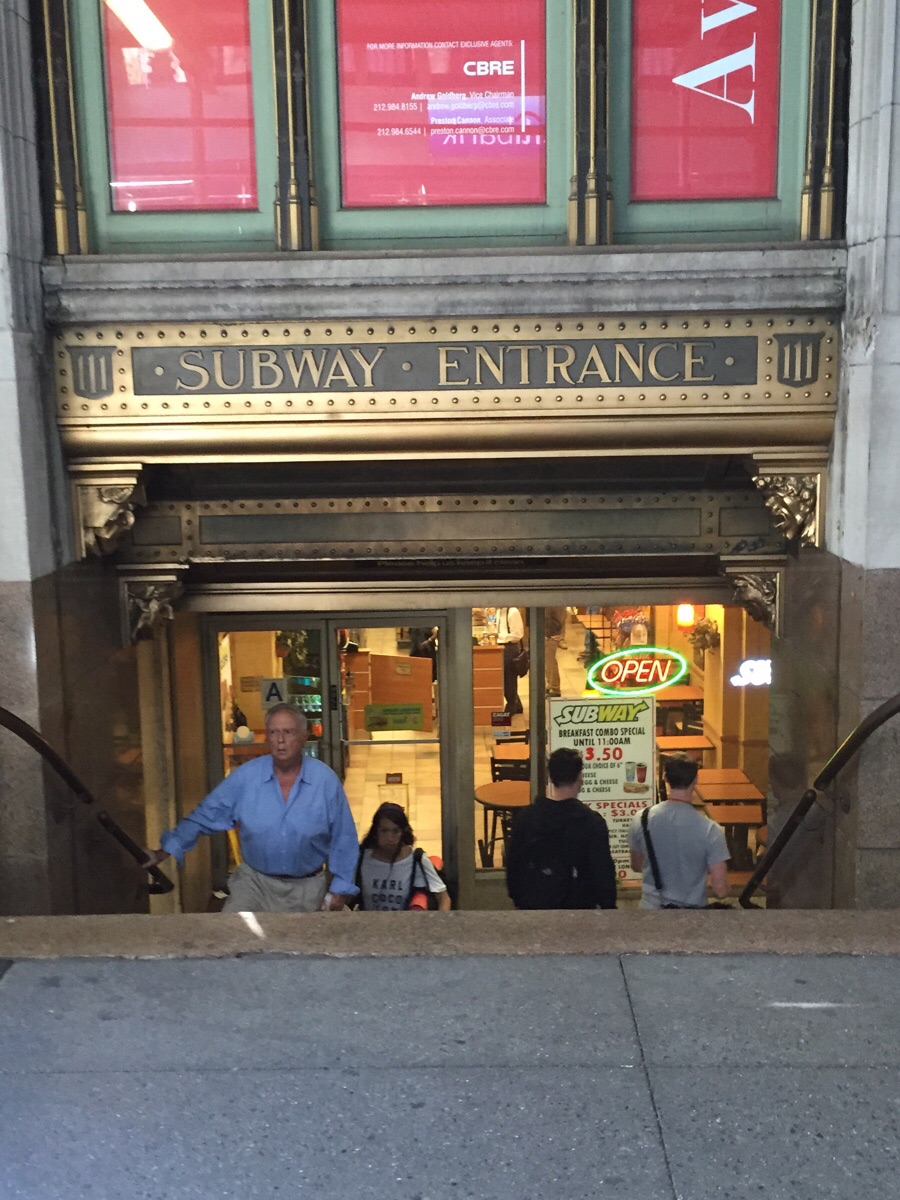 This Subway restaurant was built in an old subway station.