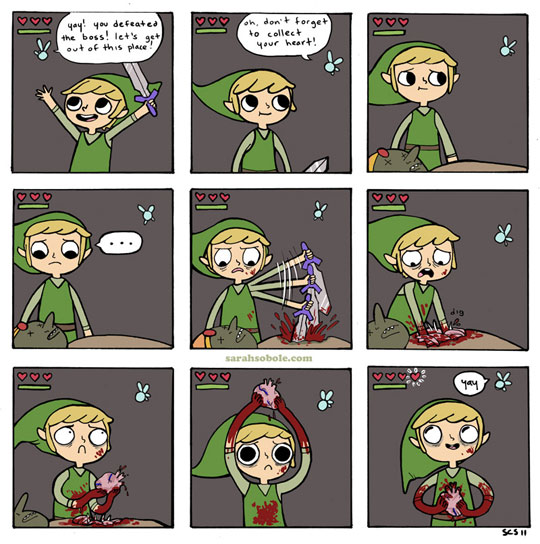 funny legend of zelda memes - on, don't forget yayl you defeatca the boss! let's get out of this place! to collect your heart! sarahsobole.com vor you ?