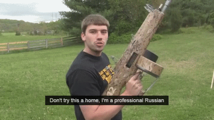 gun - Don't try this a home, I'm a professional Russian