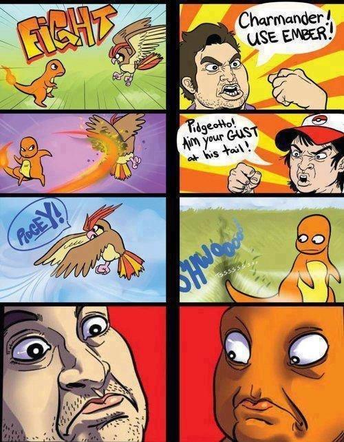 charmander gust - Fiche Charmander! Use Ember! Pidgeotto! Ain your Gust at his tail! Po 20 Procey SHWO50