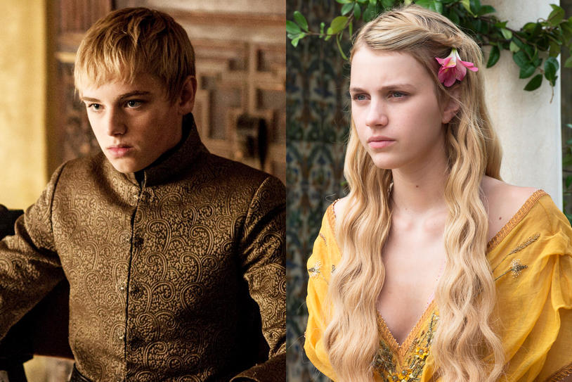This is Tommen (left) and Myrcella (right) Baratheon, from Game of Thrones. In the show, they are siblings born of incest between brother and sister - Jaime Lannister and Cersei Baratheon.