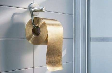 gold toilet paper