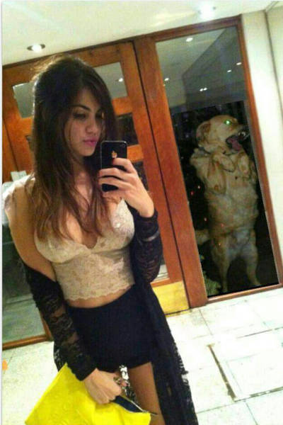 dog photobomb selfie