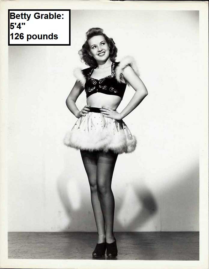 They usually bring up the "real body type" argument saying that the celebrity women of the 1940-50s were slightly overweight by our current standards and that it was the "normal bodytype" back then, as shown by the media.