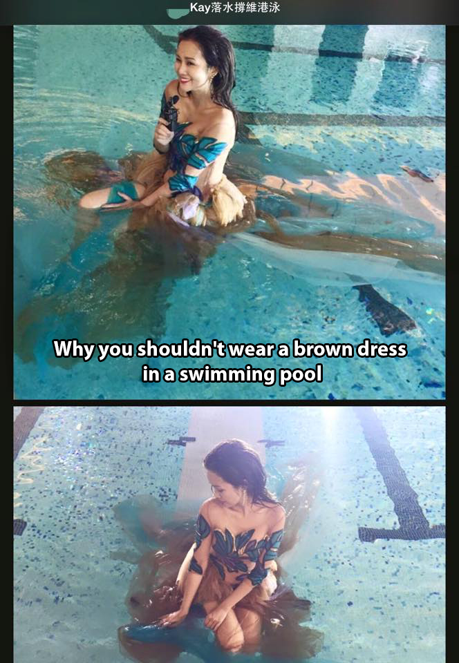 swimming in dress - Kayak Why you shouldn't wear a brown dress in a swimming pool