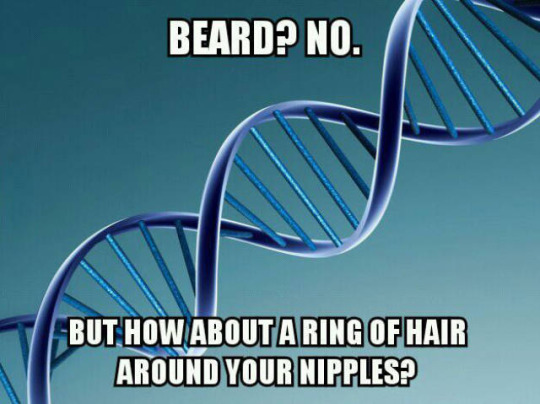 Beard? No. But How About A Ring Of Hair Around Your Nipples?