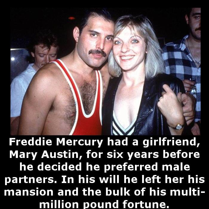 freddie mercury mary austin costume - Freddie Mercury had a girlfriend, Mary Austin, for six years before he decided he preferred male partners. In his will he left her his mansion and the bulk of his multi million pound fortune.