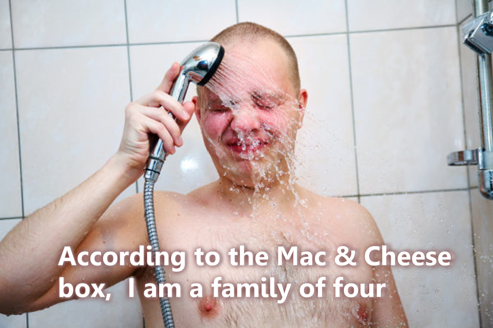 muscle - According to the Mac & Cheese box, I am a family of four