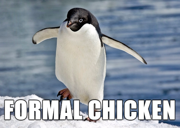 funny names for animals - Formal Chicken