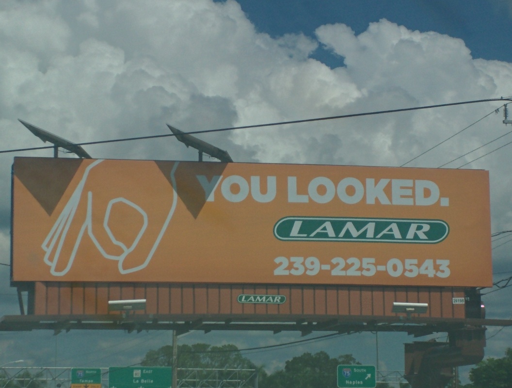 lamar made you look sign - Mo You Looked. Lamar 2392250543 Lamar La 75 Soun La Belle Naples
