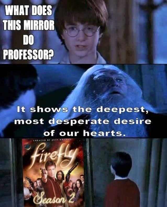 miraculous harry potter - What Does This Mirror Do Professor? It shows the deepest, most desperate desire of our hearts Create A 10 Innho firefly eason 2