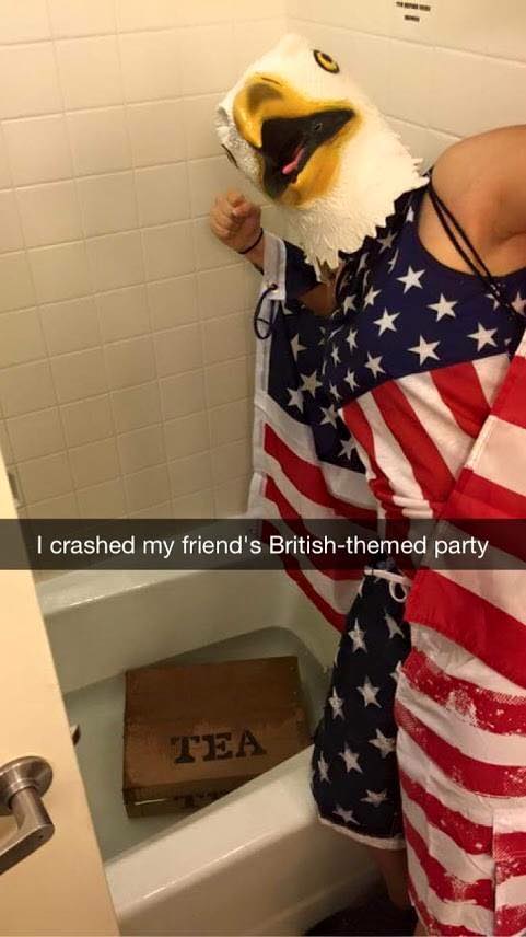 crashed my friends british party - I crashed my friend's Britishthemed party