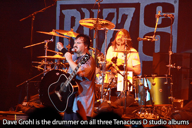 dave grohl tenacious d - Dave Grohl is the drummer on all three Tenacious D studio albums