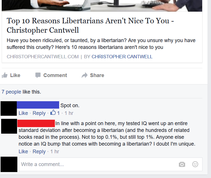 web page - Top 10 Reasons Libertarians Aren't Nice To You Christopher Cantwell Have you been ridiculed, or taunted, by a libertarian? Are you unsure why you have suffered this cruelty? Here's 10 reasons libertarians aren't nice to you Christophercantwell.