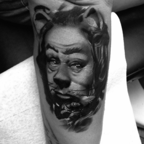 wizard of oz lion tattoo