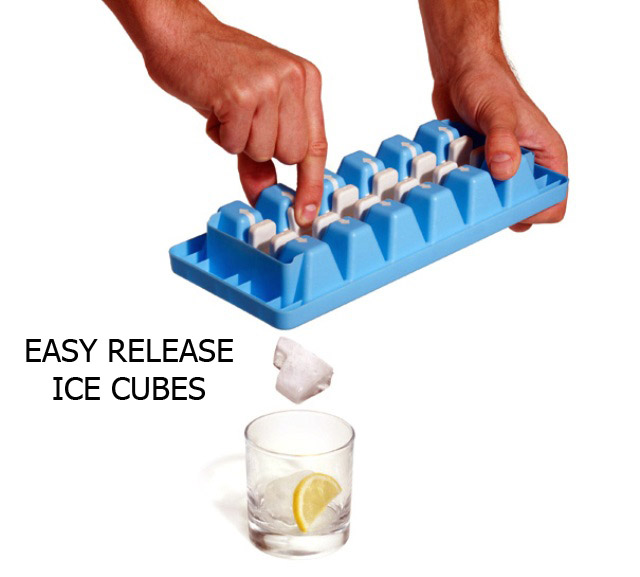 easy release ice cube trays - Easy Release Ice Cubes