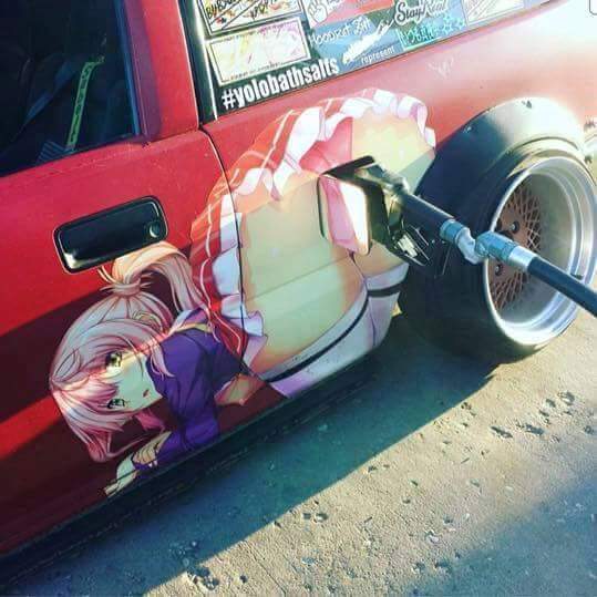 random pic anime girl car gas - Star Horst