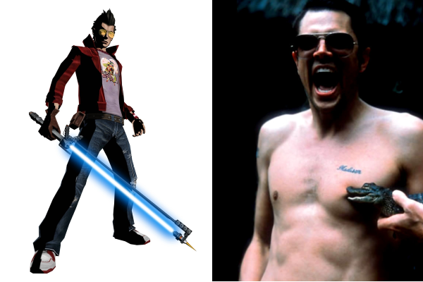 Travis Touchdown – No More Heroes; Based on Johnny Knoxville
While the resemblance in looks is obvious, the creators of No More Heroes actually based the characters actions off of Knoxville, specifically drawing inspiration from the scene where Knoxville let a gator bite his nipple.