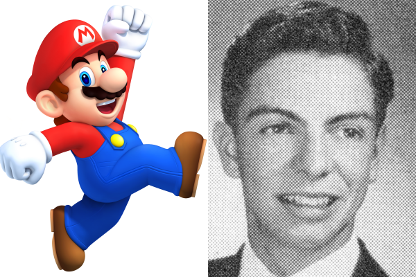 Mario – Super Mario; Based off of Mario Segale
Believe it or not, the big nosed plumber that we all know was actually based off of a wealthy businessman named Mario Segale. Segale rented a warehouse to Nintendo before their big break, and when they started to run behind on their rent payments, they decided to immortalize Segale by naming their most popular character after him.