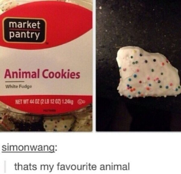 animal cookies that's my favorite animal meme - market pantry Animal Cookies White Fudge Net Wt 44 Oz 2 Lb 12 Oz go simonwang thats my favourite animal