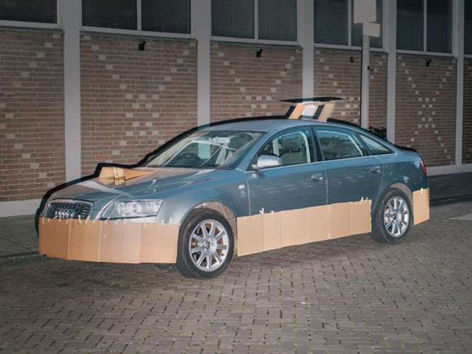 cardboard modded cars