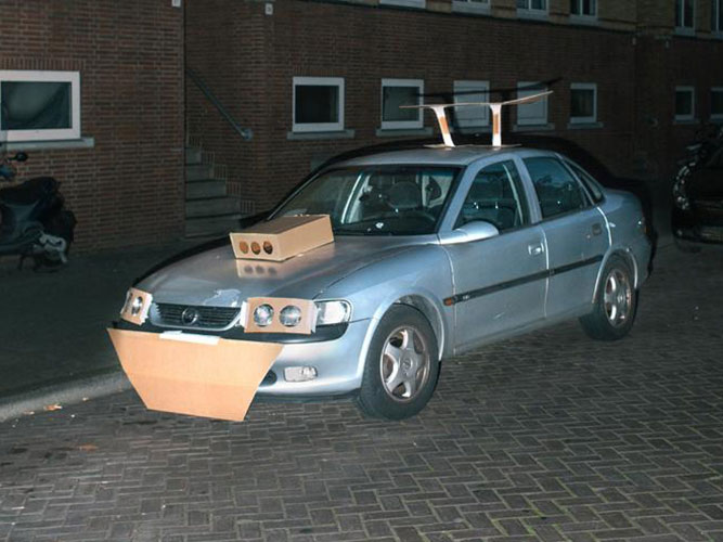 cardboard car spoiler