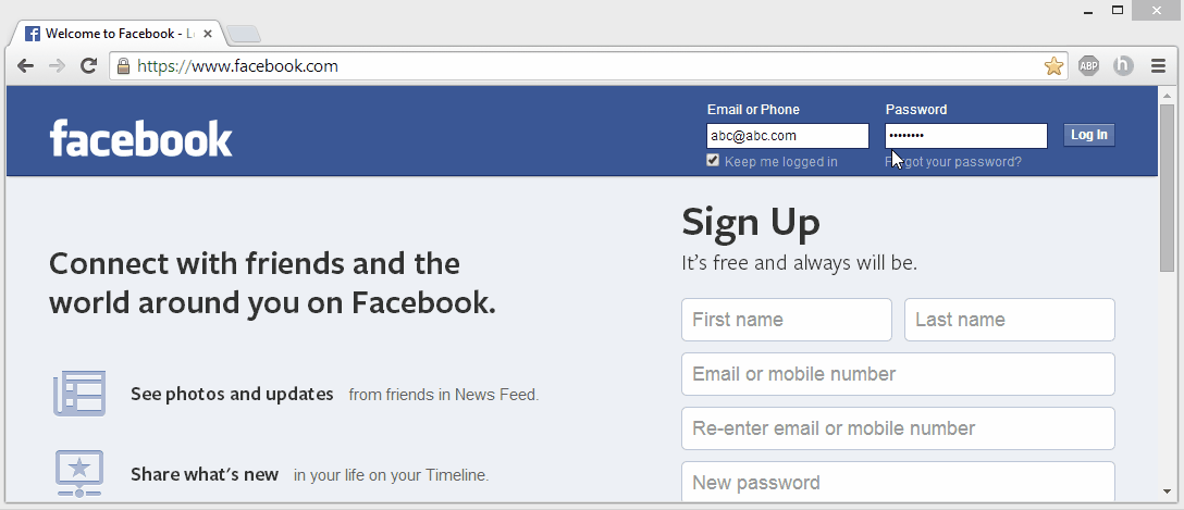 At website login pages, you can view masked passwords by changing the 

password input type as text.