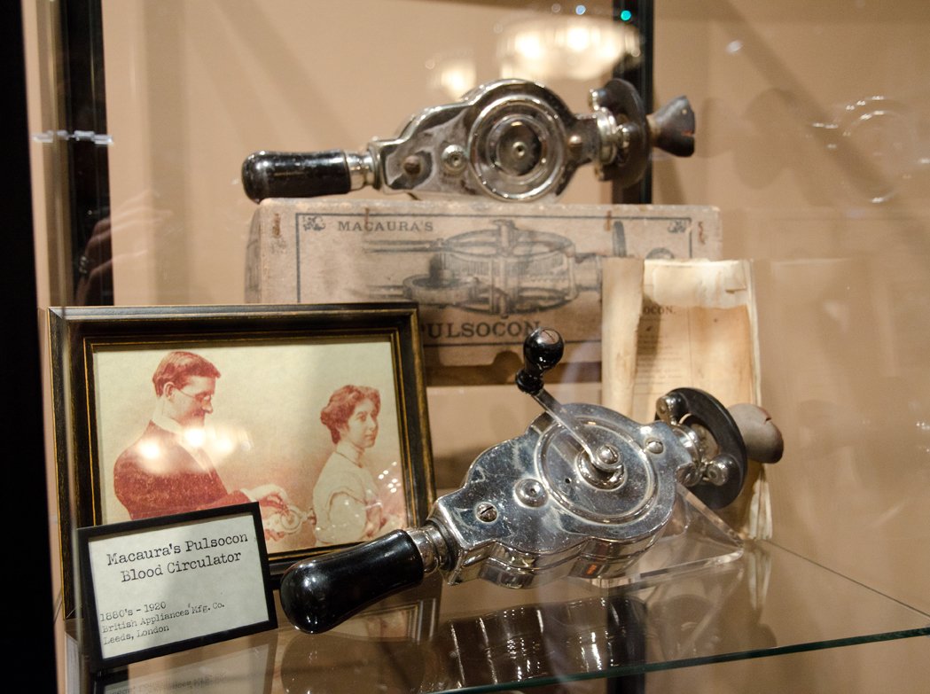 The Vibrator Museum in San Francisco contains samples of early vibrators that were so large they had to be carried in a suitcase.