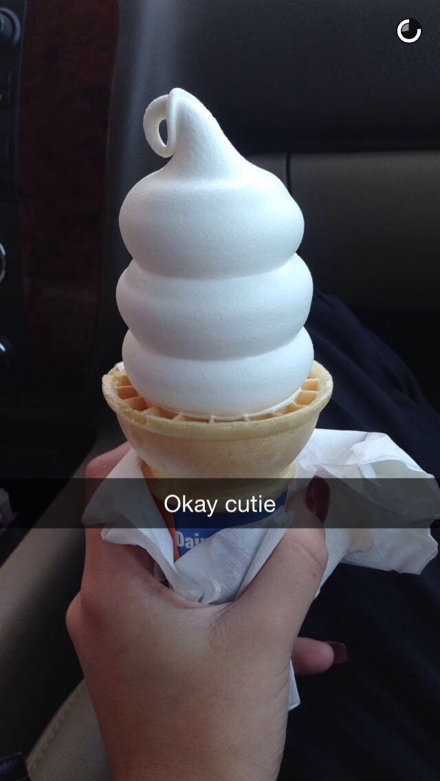 satisfying pic perfect ice cream cone - Okay cutie