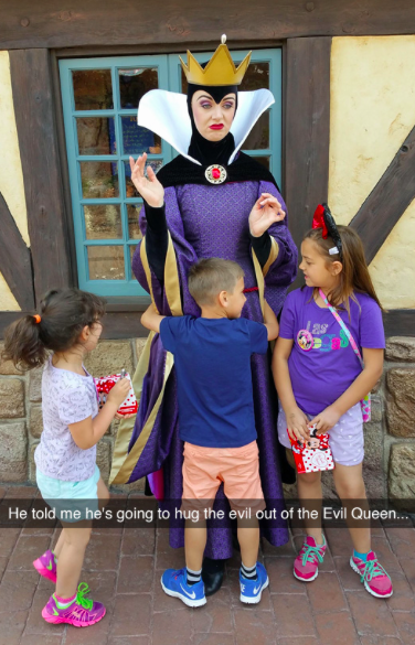 funny evil queen - He told me he's going to hug the evil out of the Evil Queen..