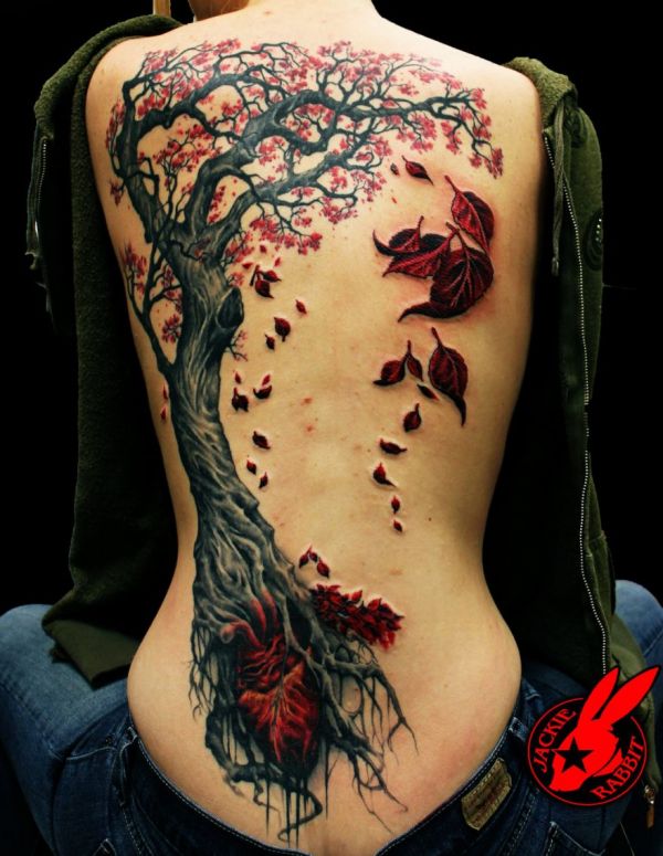3d tree tattoo - Jackie Rabbit