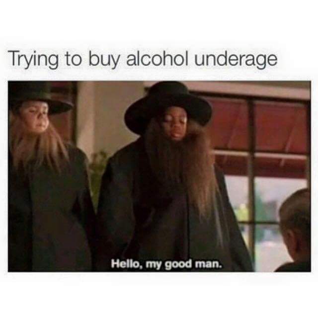 tweet - little rascals trench coat gif - Trying to buy alcohol underage Hello, my good man.