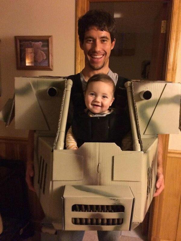 Awesome Dad Builds a Mech Costume For His Baby