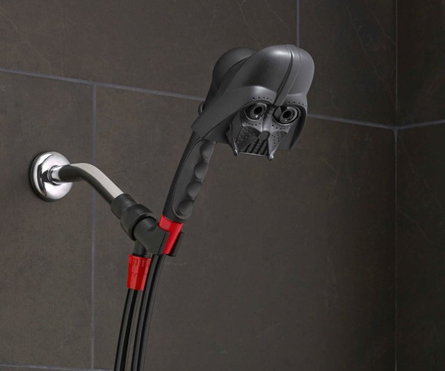 A Darth Vader showerhead for your dark side.