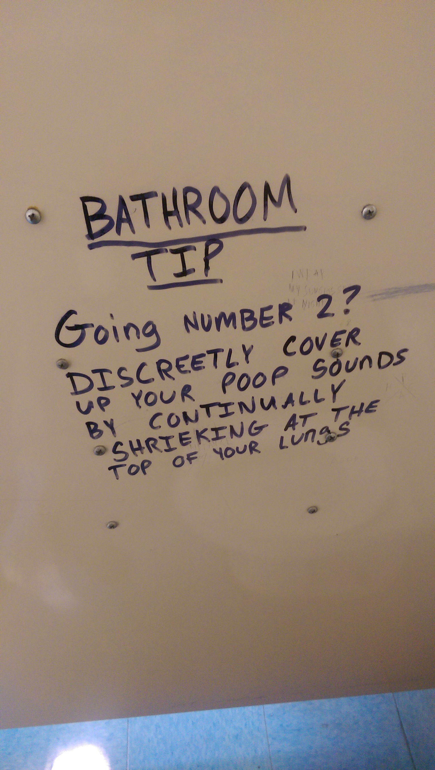 bathroom at work - Bathroom Tip Going Number 2? Discreetly Cover Up Your Poop Sounds By Continually Surie King At The Top Of Your Lunas