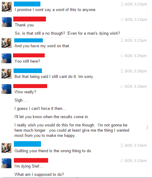 Facebook Pervert Desperately Tries to Get a Girl to Show Him Her Feet