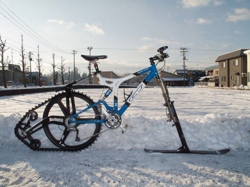 winter mountain bike