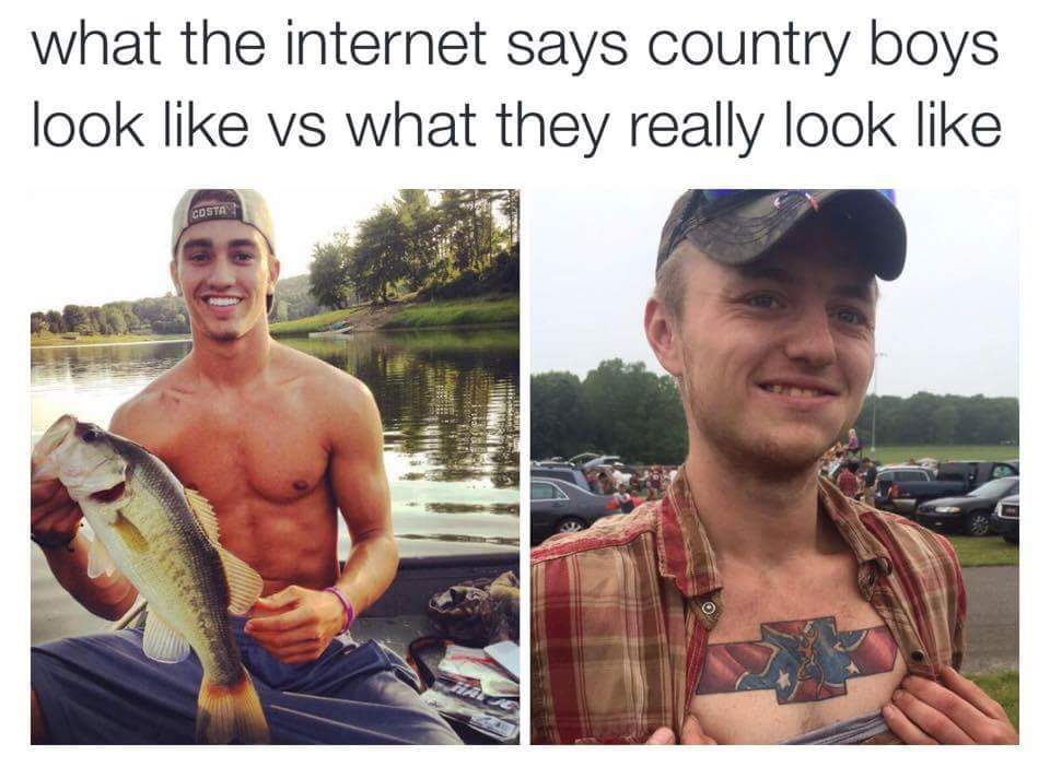redneck vs country boy - what the internet says country boys look vs what they really look Costa W