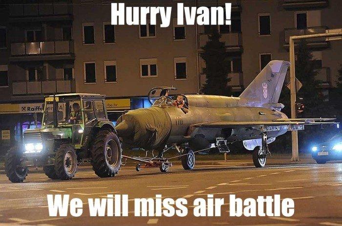 you see comrade - Hurry Ivan! 1 Raiffes We will miss air battle