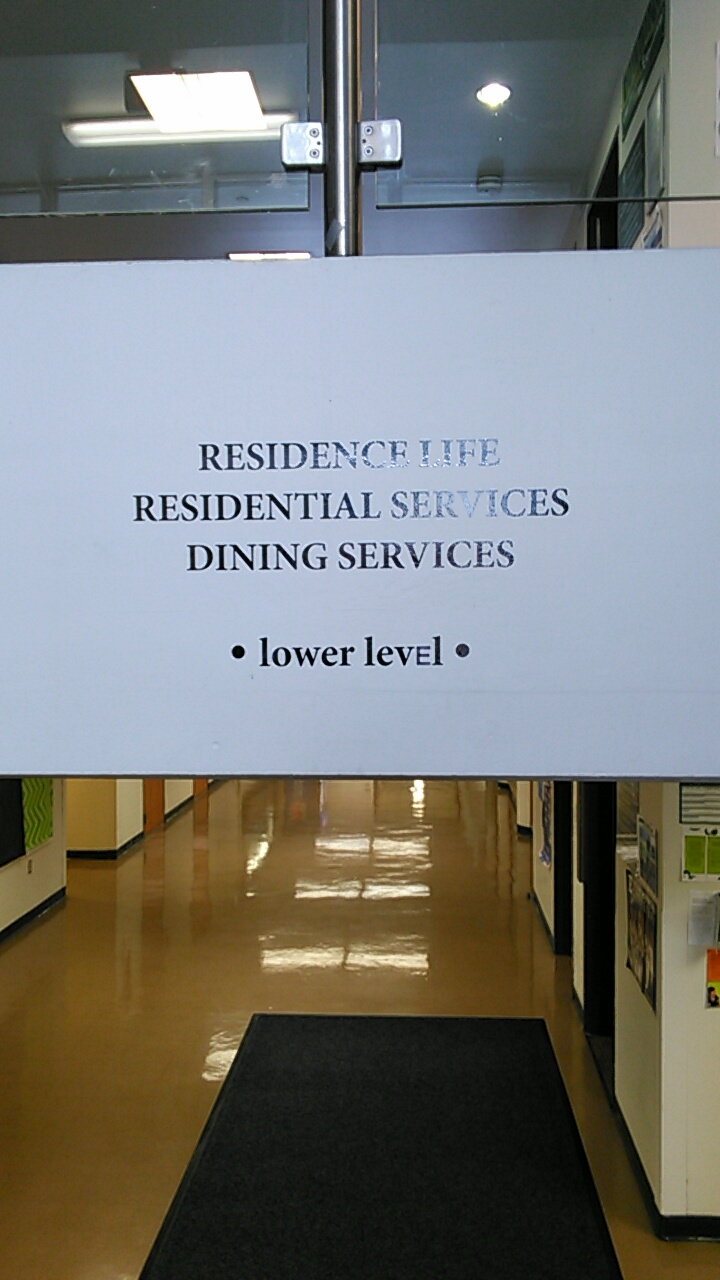 architecture - Residence Life Residential Services Dining Services lower level