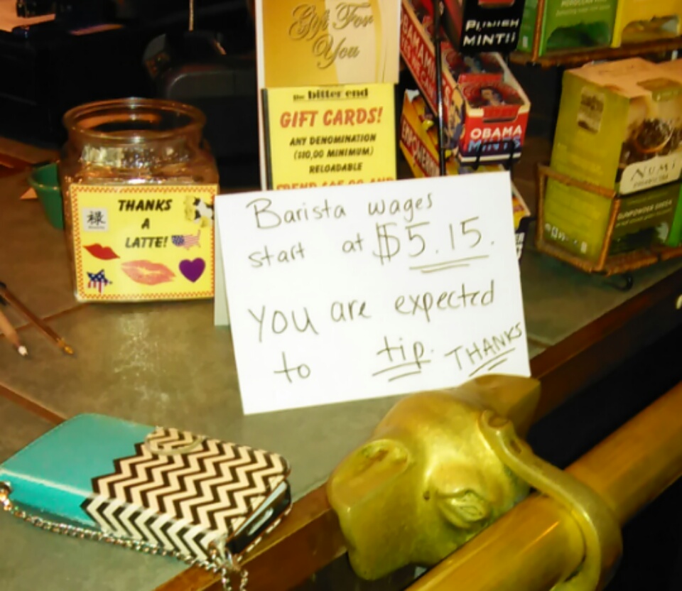 tip jar sign - Mintii Gift Cards Any Denomination 110,00 Minimum Reloadable Obama Thanks Latte! Barista wages start at $5.15. You are expected to tip. Thanks S
